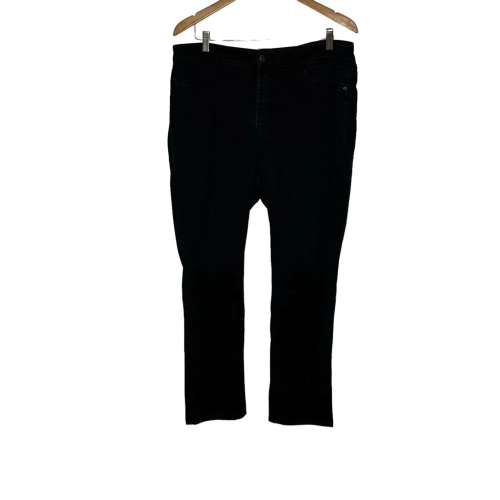 NYDJ Women's Black Velvet Pants Jeans Stretch Size 14P - Picture 3 of 13